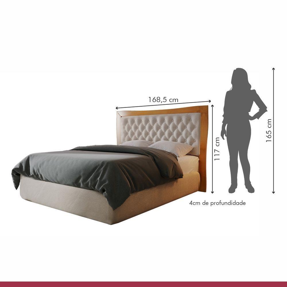 Cabeceira Queen 160cm Império Amêndoa Mel Josandro Amêndoa Mel - 3