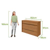 Comoda Urban 8 Gavetas - Lopas Amendoa Clean. - 2