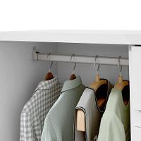 Comoda Sapateira Vedra 7 Gavetas 2 Portas - Lopas Branco. - 3