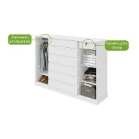 Comoda Sapateira Vedra 7 Gavetas 2 Portas - Lopas Branco. - 7