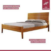 Cama Casal 160cm Amazone Amêndoa Mel Josandro Amêndoa Mel