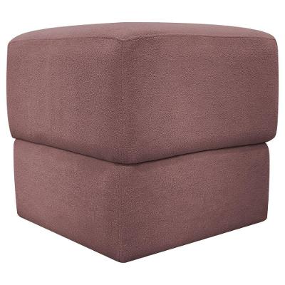 Puff Decorativo Para Sala Aloy Persa Azaleia Bouclé