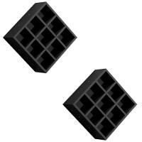 Kit 2 Nicho Decorativo Porta Toalha Com 9 Nichos Multiuso Requinte preto - 1