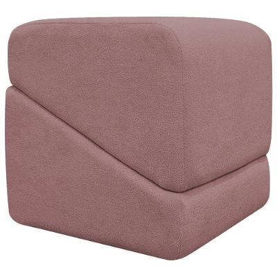 Puff Decorativo Para Sala Sense Persa Azaleia Bouclé