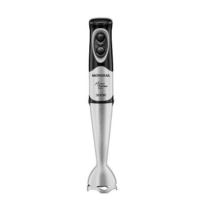 Mixer Turbo Inox Mondial Preto Inox 500W M-16-BI Mixer Turbo Inox Mondial 110V