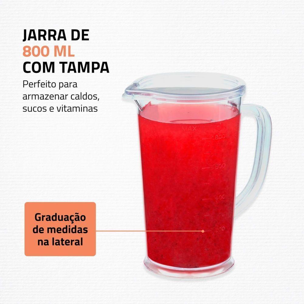 Mixer Turbo Inox Mondial Preto Inox 500W M-16-BI Mixer Turbo Inox Mondial 220V - 4