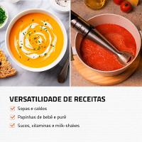 Mixer Turbo Inox Mondial Preto Inox 500W M-16-BI Mixer Turbo Inox Mondial 220V - 5