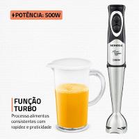 Mixer Turbo Inox Mondial Preto Inox 500W M-16-BI Mixer Turbo Inox Mondial 220V - 7