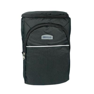 Mochila Térmica Cooler Capacidade 18 Litros Impermeável Portátil Piquenique Quente Frio Com Abridor De Garrafa preto