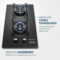 Cooktop À Gás 2 Bocas Mondial CTG-04 Bivolt