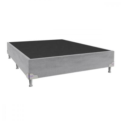 Base Para Cama Box Casal 138x188x28 Sued Portobel Cinza