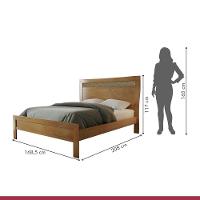 Cama Queen Com Ratam 160cm Império Amêndoa Mel Josandro Amêndoa Mel - 2