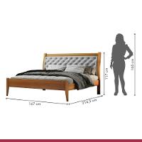 Cama Queen 160cm Vivare Amêndoa Mel Josandro Amêndoa Mel - 2