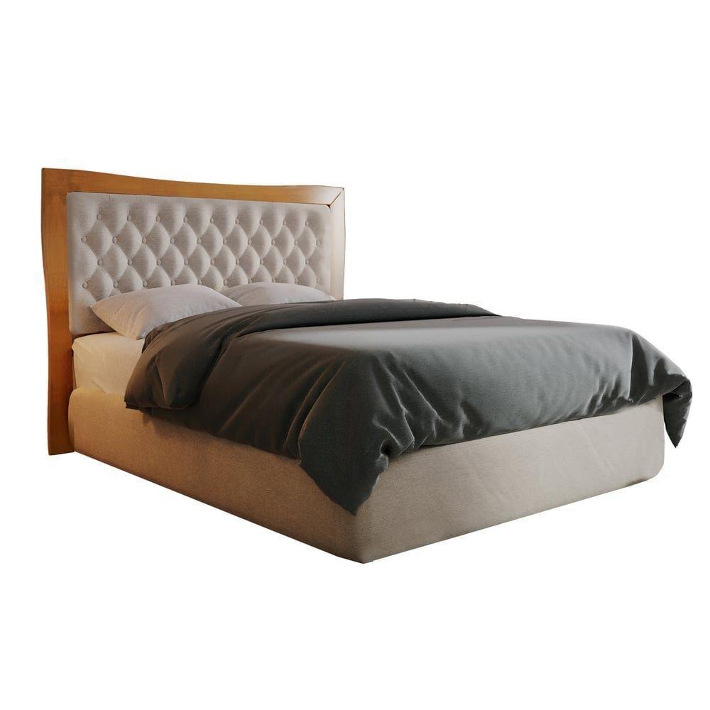 Cabeceira Casal 140cm Império Amêndoa Mel Josandro - 1