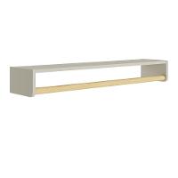 Prateleira Theo 93,6cm Areia Fosco/madeira Natural Reller Móveis - 1