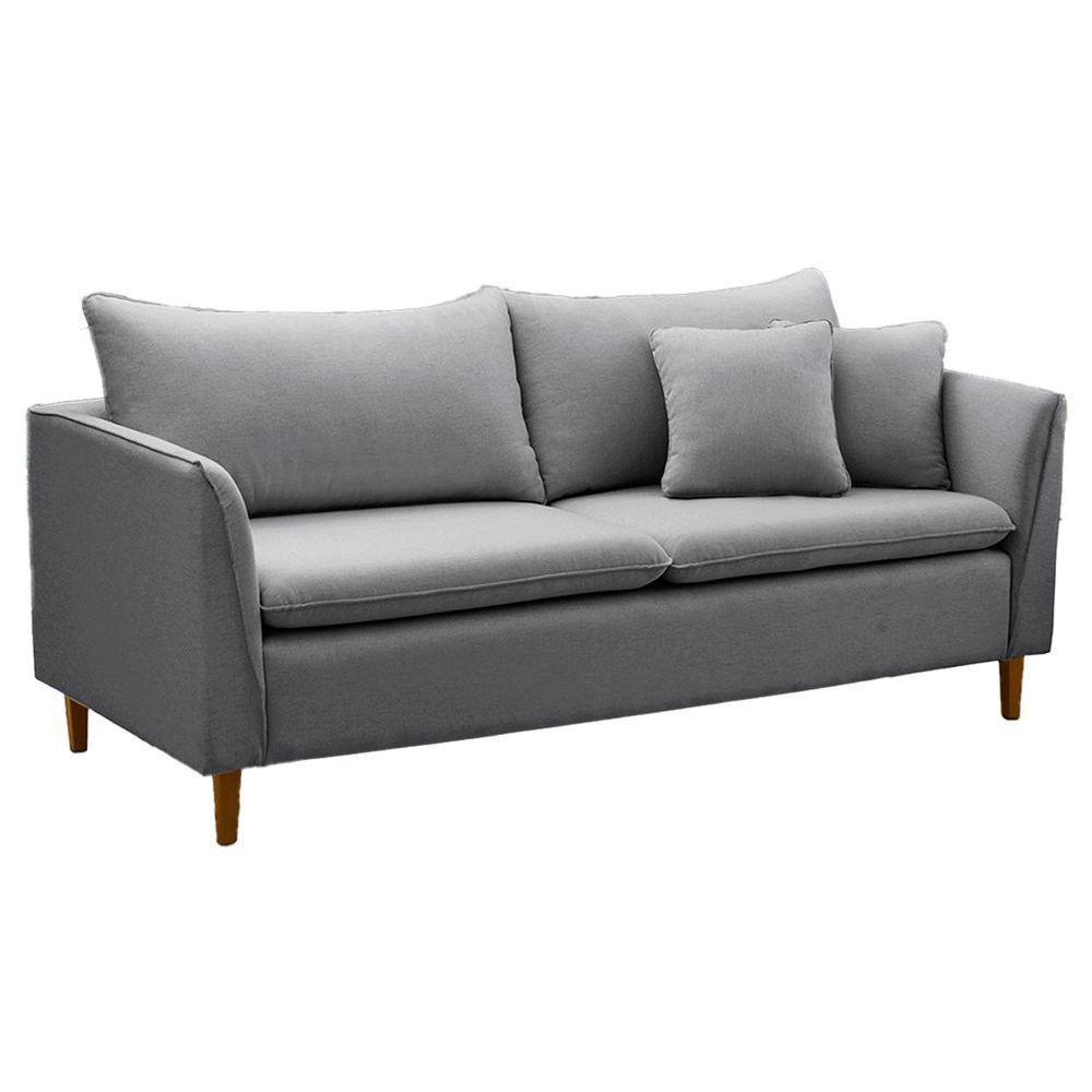 Sofá Living Kassia 2 Lugares 2,04m Azul Lansofbr - 1