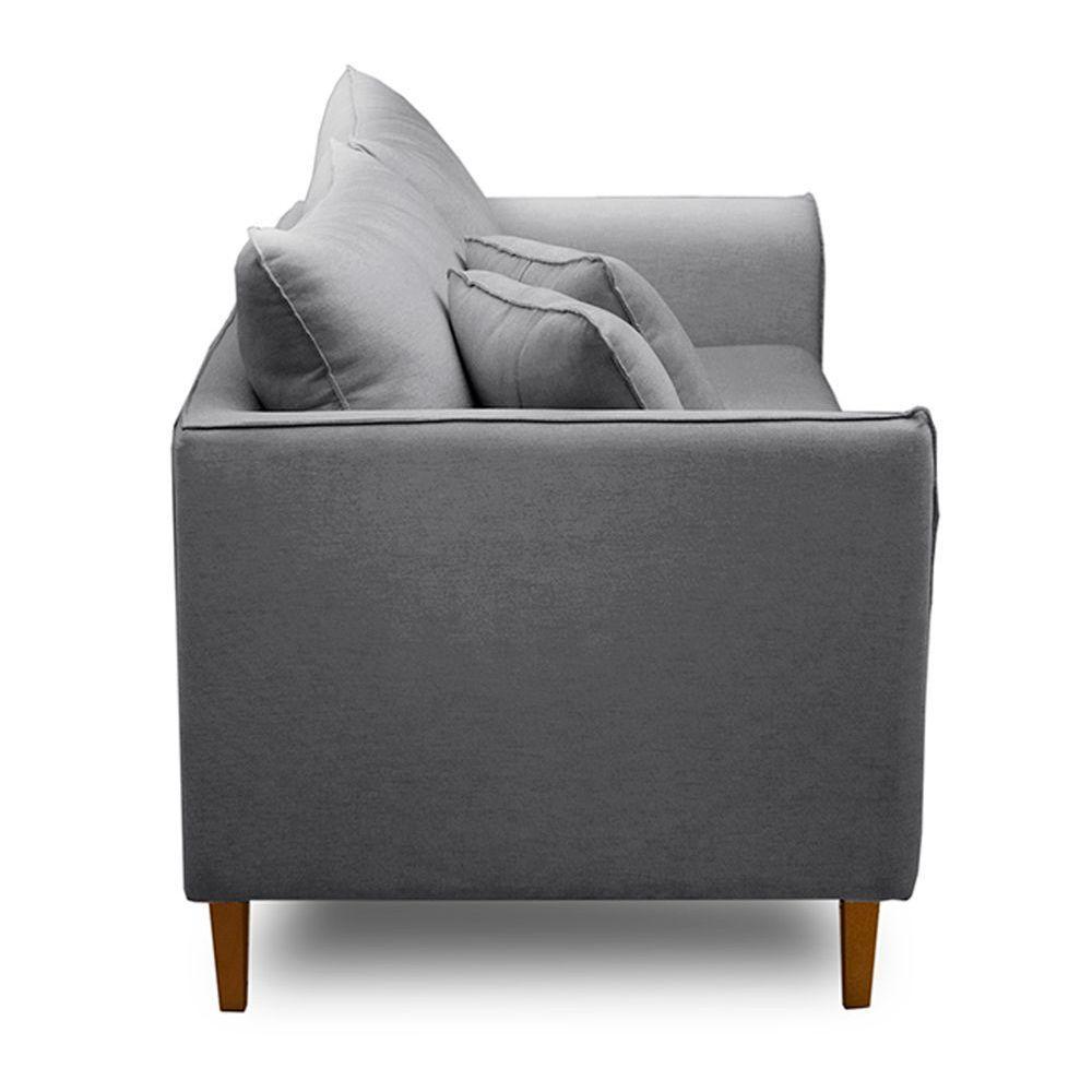 Sofá Living Kassia 2 Lugares 2,04m Azul Lansofbr - 5