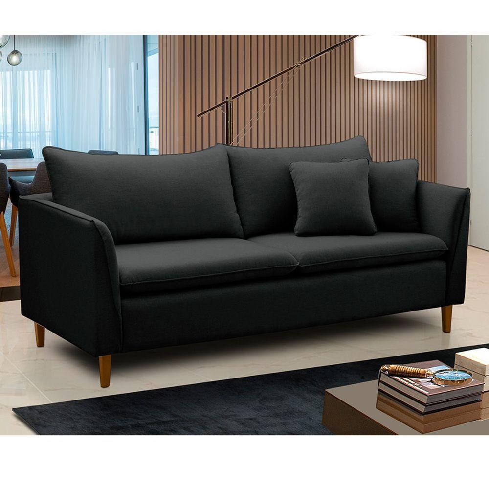 Sofá Living Kassia 2 Lugares 1,84m Prata Lansofbr - 1