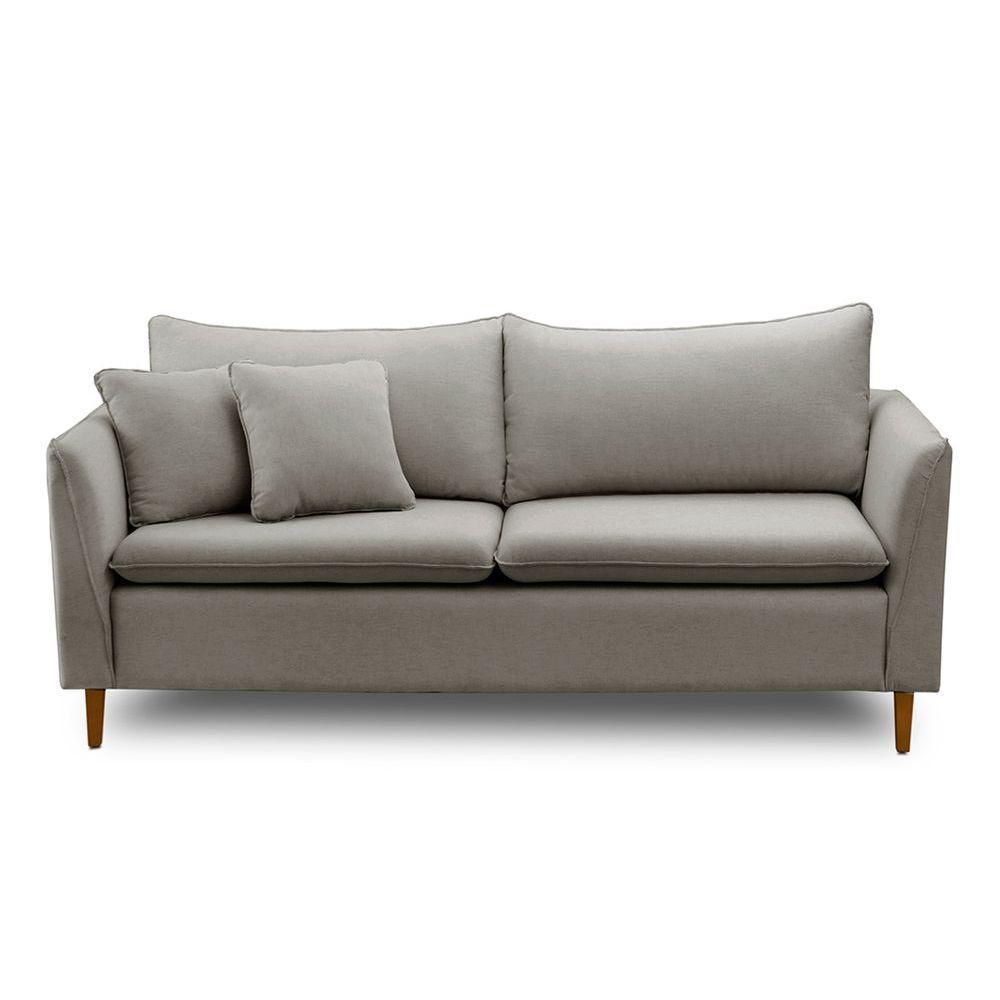 Sofá Living Kassia 2 Lugares 1,84m Prata Lansofbr - 2