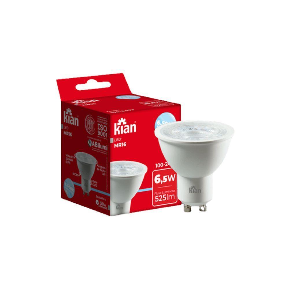 Kit 2 Lâmpadas Led Mr16 6,5w 6500k Branca Fria Bivolt - 3