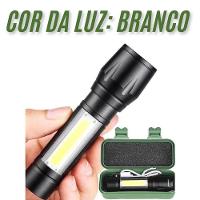 Mini Lanterna Tática Com Led E Zoom Recarregável Usb Lanterna De Mão - 5
