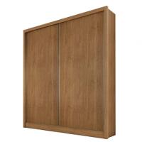 Guarda Roupa Solteiro 2 Portas 3 Gavetas Virtus - Cumaru - Móveis Novo Horizonte - 1