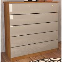 Cômoda 5 Gavetas Premium - Tcil Móveis - Cinamomo/off White - 1