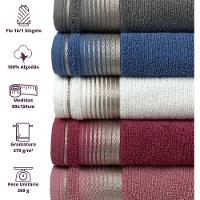 Toalha De Rosto Luxury Soft Beka 360 G-m² 45x70 Cm Cinza - 2