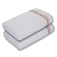Kit Com 2 Toalhas De Banho Luxury Soft Beka 360 G-m² Luxo Branco - 1