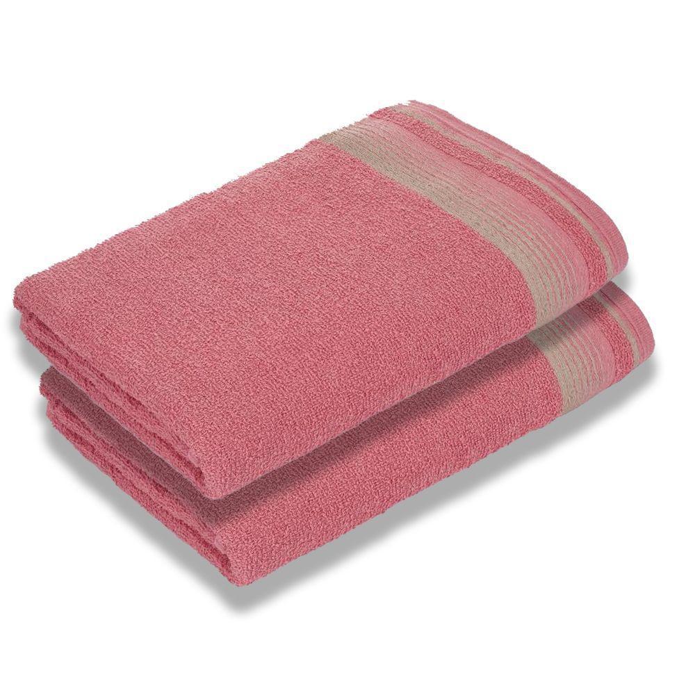 Kit Com 2 Toalhas De Banho Luxury Soft Beka 360 G-m² Luxo Rosê - 1