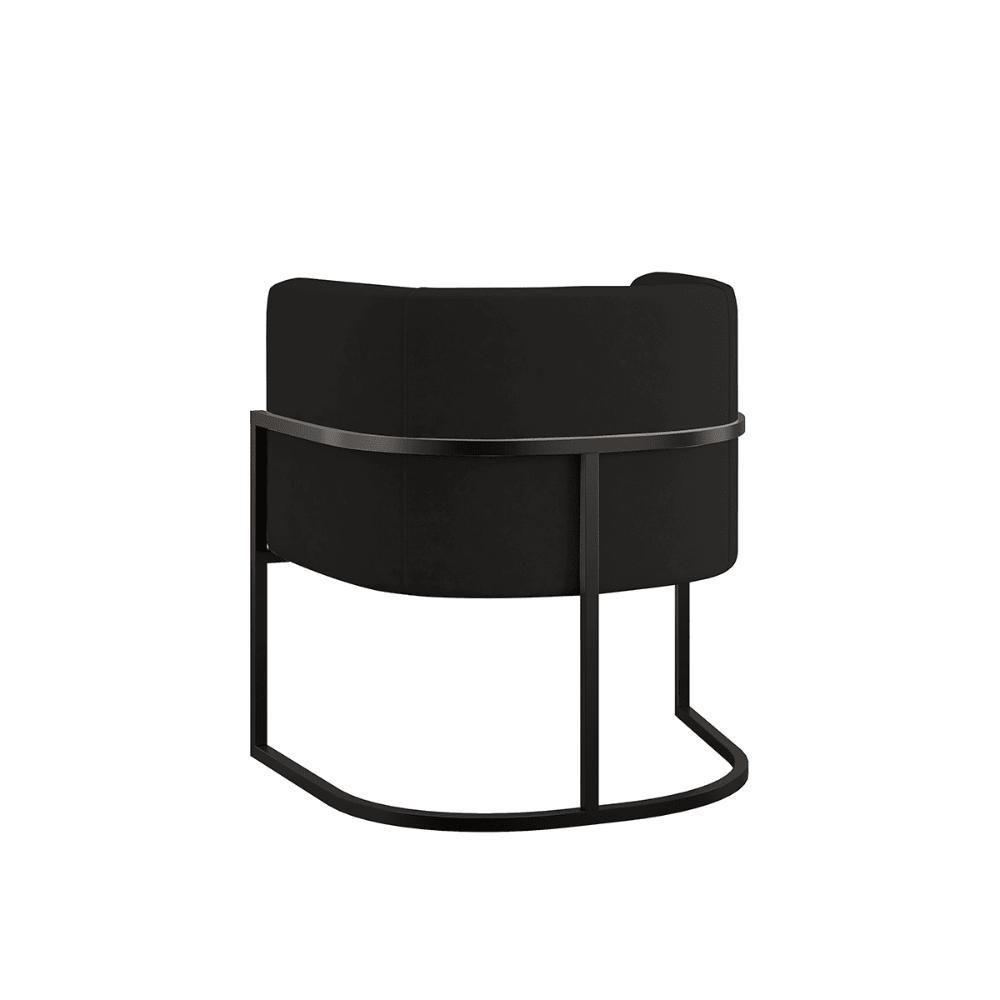 Kit 06 Cadeiras Poltrona Lua Preto Balaqui Preto - 5