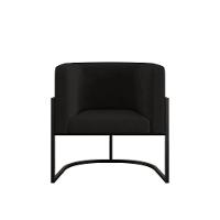 Kit 06 Cadeiras Poltrona Lua Preto Balaqui Preto