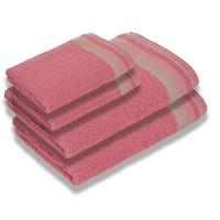 Jogo Com 4 Toalhas Luxury Soft Beka 360 G-m² 2 Banho + 2 Rosto Luxo Rosê - 1