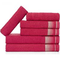 Jogo De Toalhas Luxury Soft Beka 360 G-m² 2 Banho + 2 Rosto + 2 Piso Luxo Cereja - 1