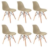 Conjunto 6 Cadeiras Eames Eiffel Dkr Movescan Fendi - 1