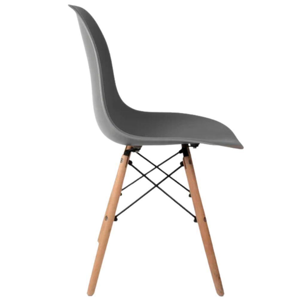 Conjunto 4 Cadeiras Eames Eiffel Dkr Movescan Cinza - 5