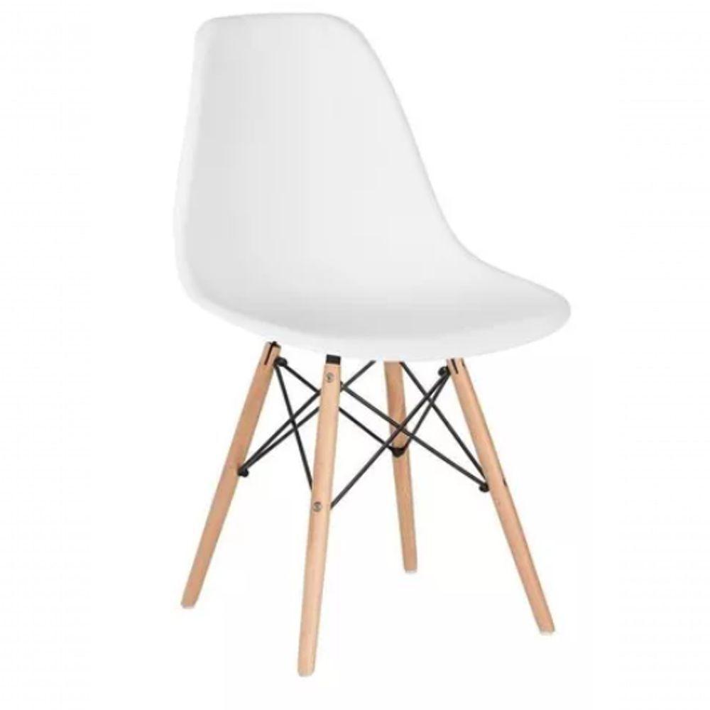 Conjunto 6 Cadeiras Eames Eiffel Dkr Movescan Branca - 2