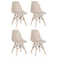 Conjunto 4 Cadeiras Eames Eiffel Dkr Movescan Nude - 1