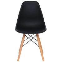 Conjunto 6 Cadeiras Eames Eiffel Dkr Movescan Preta - 2