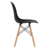 Conjunto 6 Cadeiras Eames Eiffel Dkr Movescan Preta - 6
