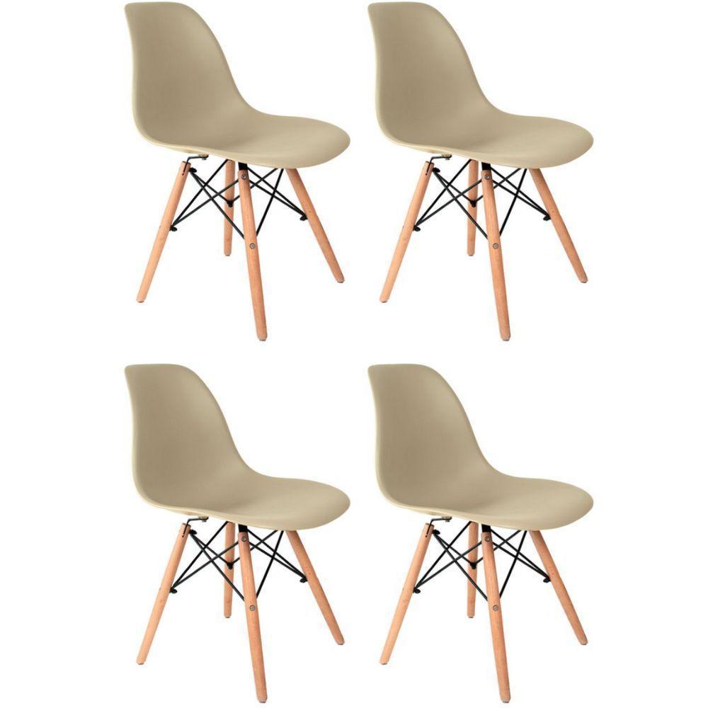 Conjunto 4 Cadeiras Eames Eiffel Dkr Movescan Fendi - 1