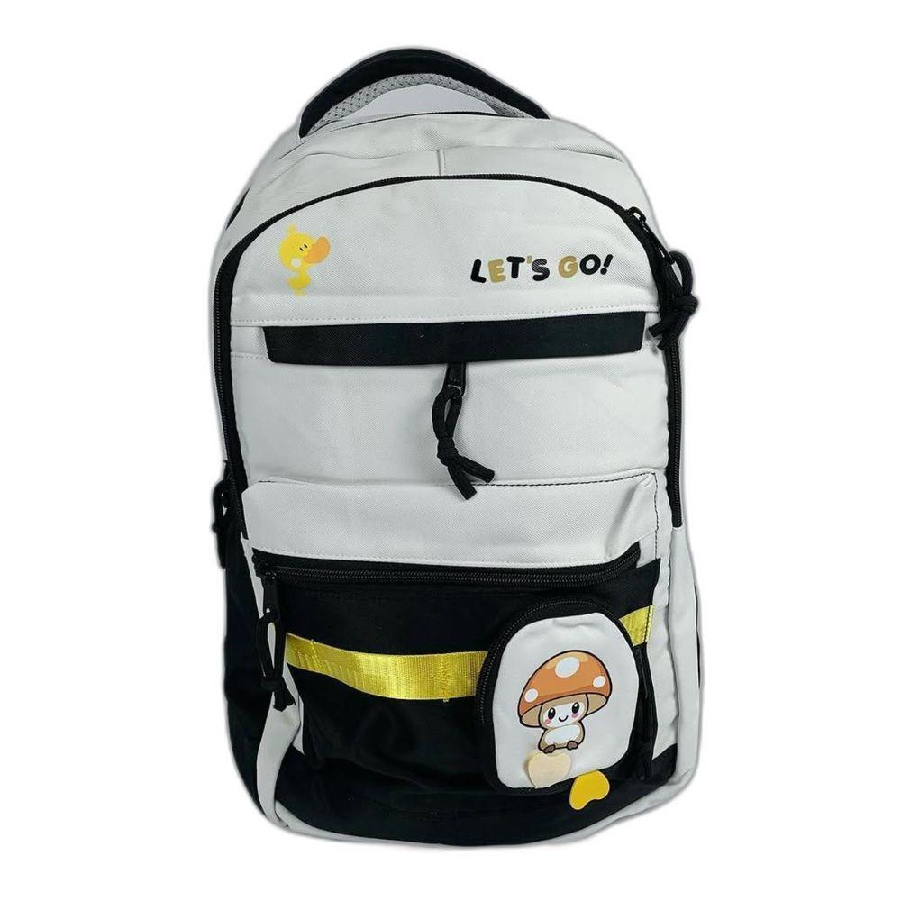 Mochila Escolar Grande Capacidade Para Estudante Feminina Impermeável preto - 1