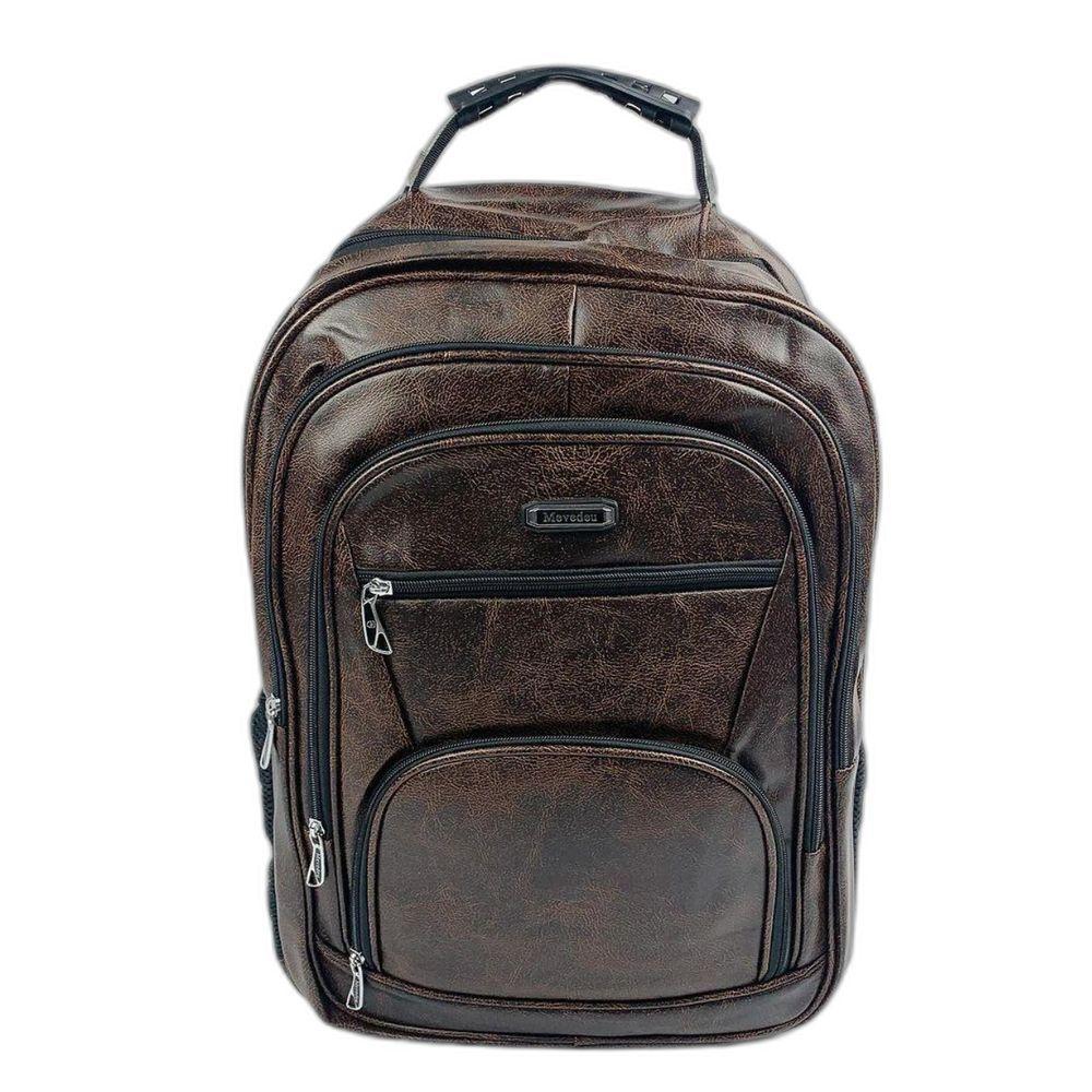 Mochila Multifuncional Masculina Para Notebook Com Ampla Capacidade E Alça Reforçada marromescuro - 1