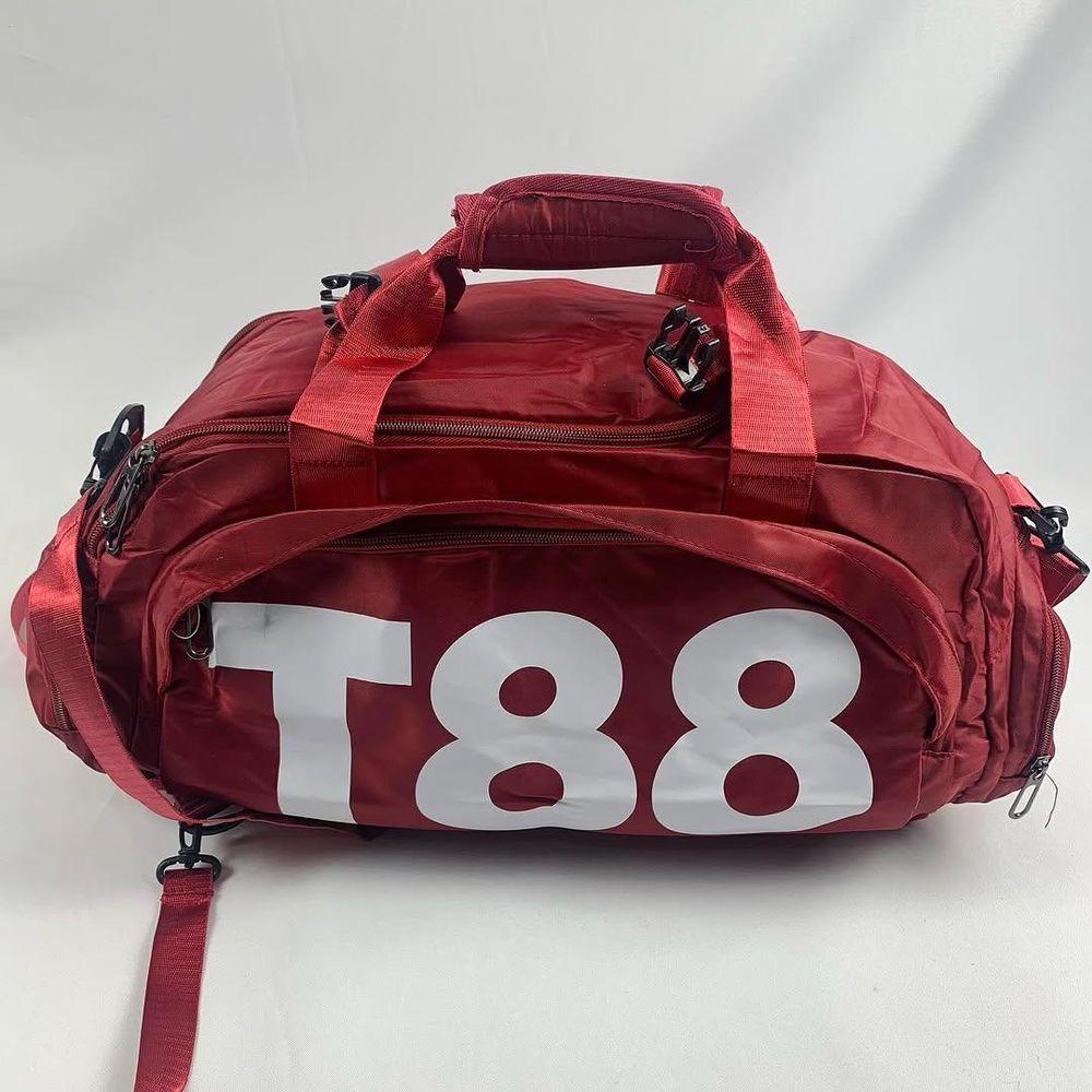 Bolsa Mala Esportiva Mochila Costa Transversal Fitness Treino Futebol Academia Viagem Impermeável vermelho - 1