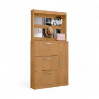 Sapateira Com Espelheira Porta-objetos Randi Naturalle - 3