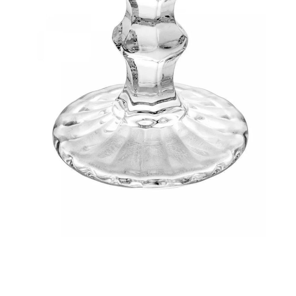 Jogo 4 Taça De Vidro Transparente Com Borda Dourada Fio De Ouro Greek 345ml Wolff - 5