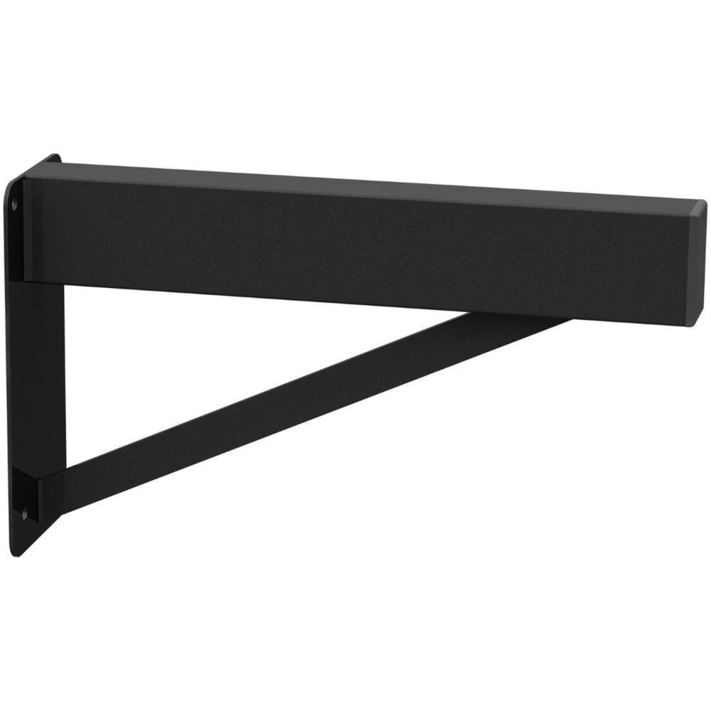 2 Suportes Pia Parafusar Bancada Aparador 30 Cm Preto - 7