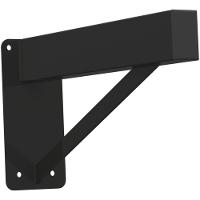 4 Suportes Pia Parafusar Bancada Aparador 30 Cm Preto - 7