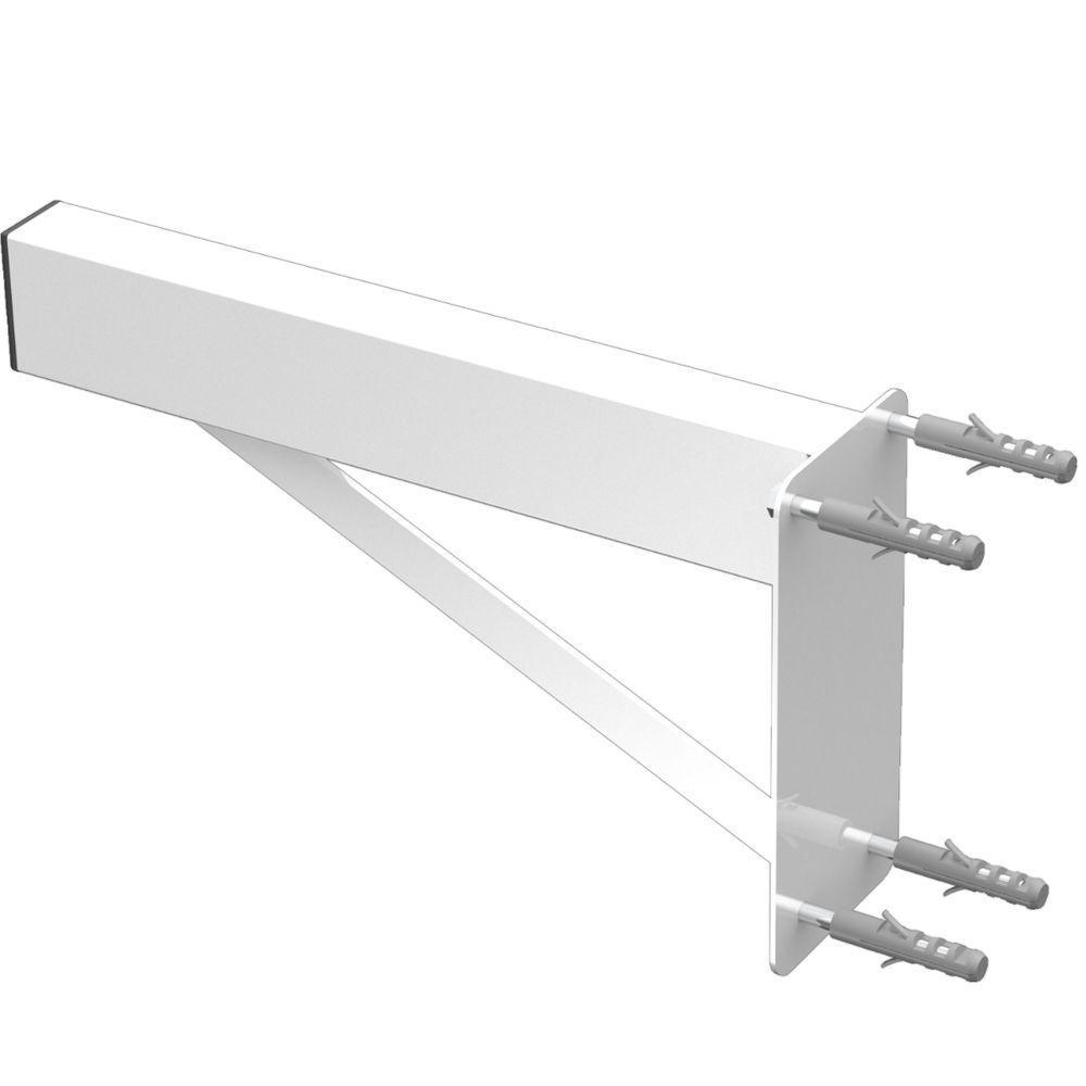 2 Suportes Pia Parafusar Bancada Aparador 30 Cm Branco - 7