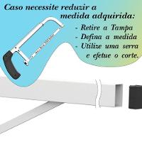 2 Suportes Pia Parafusar Bancada Aparador 30 Cm Branco - 6